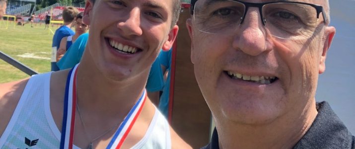 FINAT Périgueux Louis  LEBLANC Champion de France cadet Lancer de poids